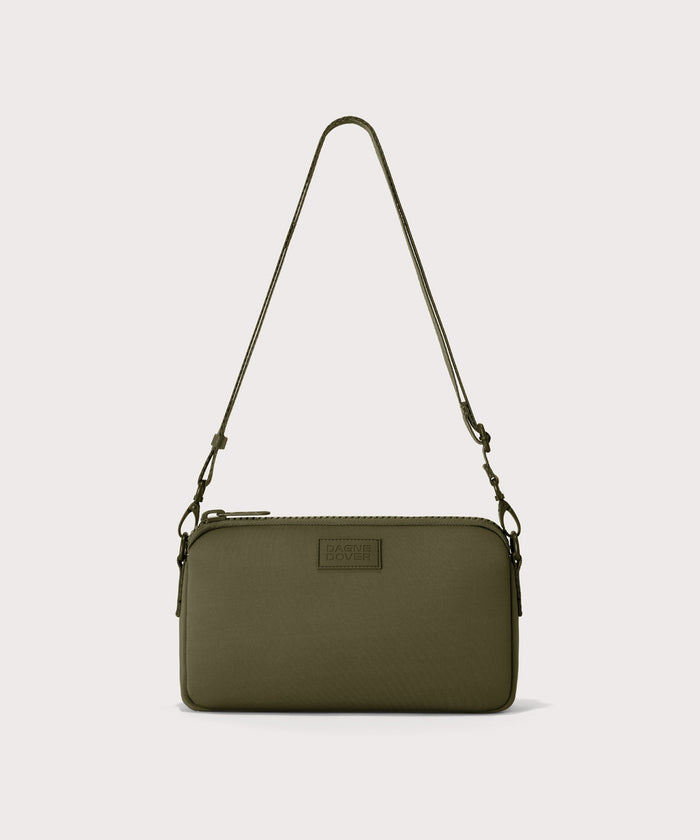 Dagne Dover Nora Shoulder Bag in dark green.