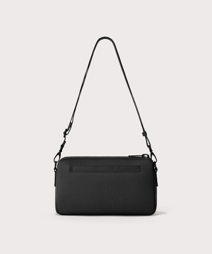 Dagne Dover Nora Shoulder Bag in black, back angle.