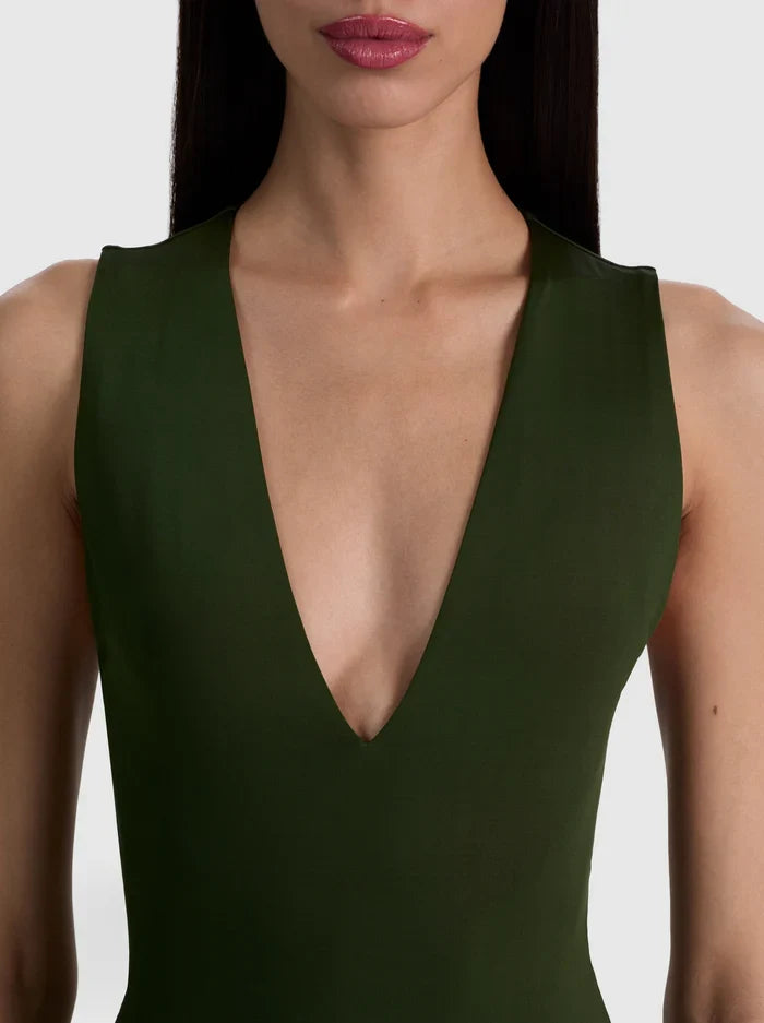 OLEA BODYSUIT - DARK FERN