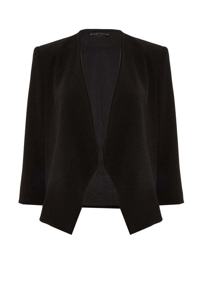 OLIVER DRAPED SHWL COLLAR BLZR - BLACK