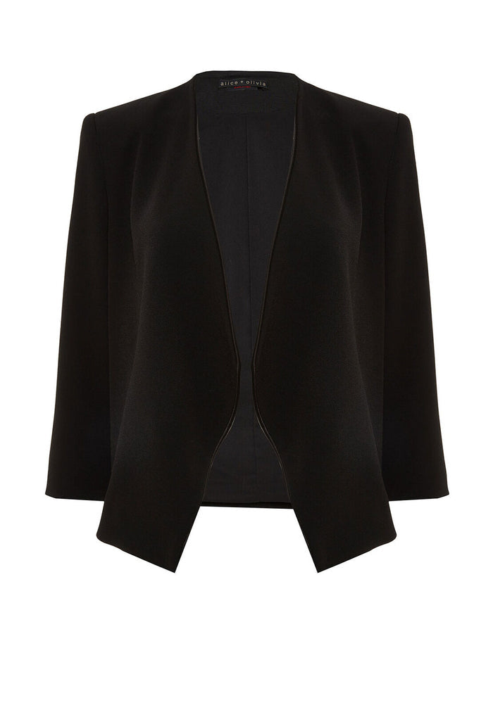 OLIVER DRAPED SHWL COLLAR BLZR - BLACK