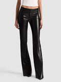 OLIVIA VEGAN BOOTCUT PANT - BLACK
