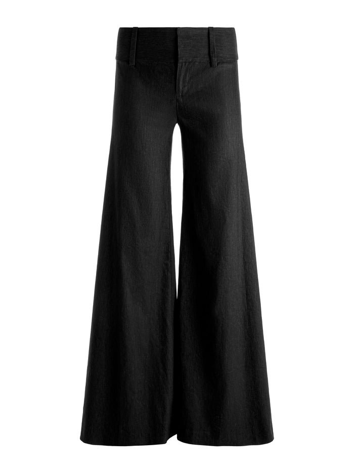 OLIVIA WIDE LEG PANT - BLACK