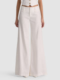OLIVIA WIDE LEG PANT - OFF WHITE