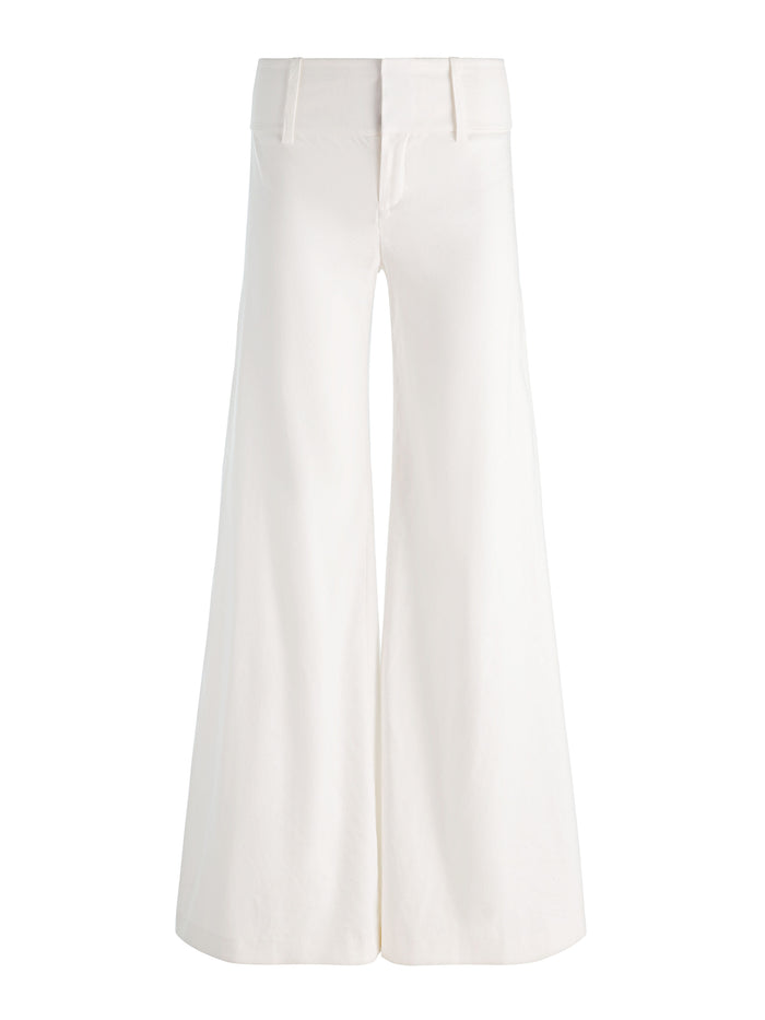 OLIVIA WIDE LEG PANT - OFF WHITE