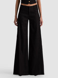 OLIVIA WIDE LEG PANT - BLACK