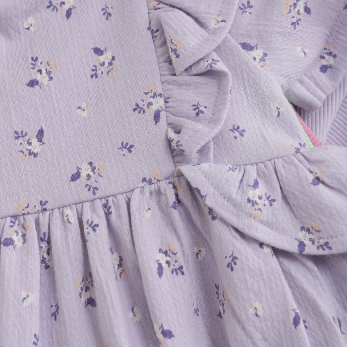 Orchid Petal Ruffle Dress