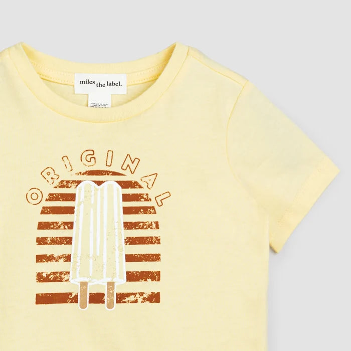 Original Pop Artwork on Vanilla Ground T-Shirt