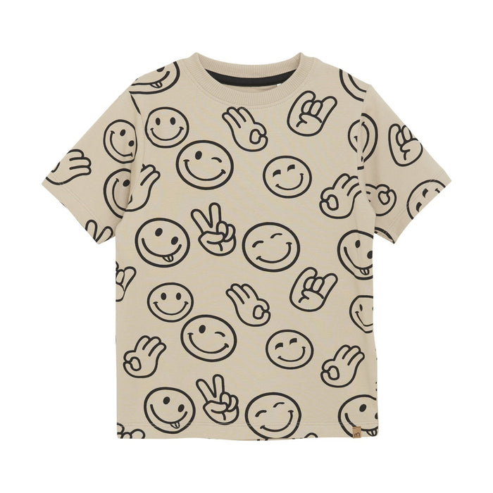 Oxford Tan Smiley Tee