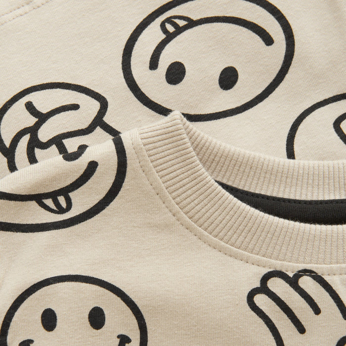 Oxford Tan Smiley Tee