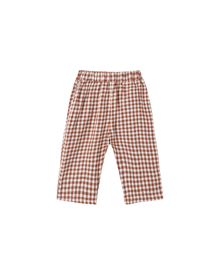 Palmer Pant- Brick Check