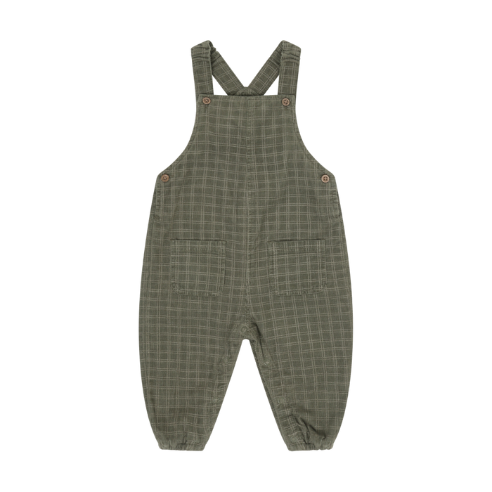 Patterned Corduroy Overalls- Beetle