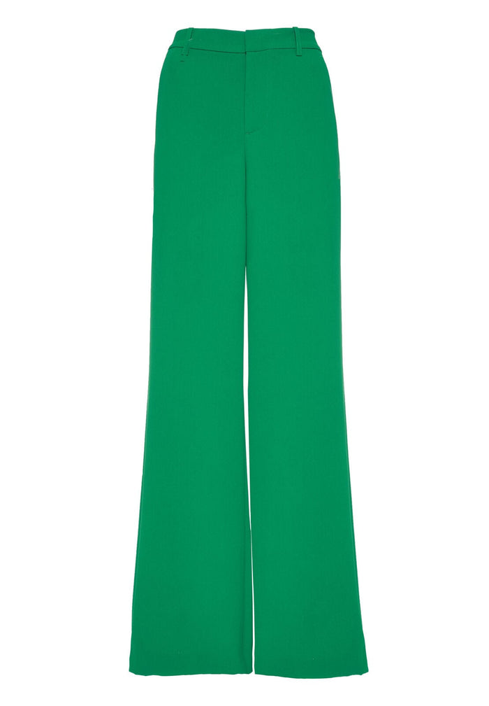 PAULA SLIM WB HW PANT - GREEN
