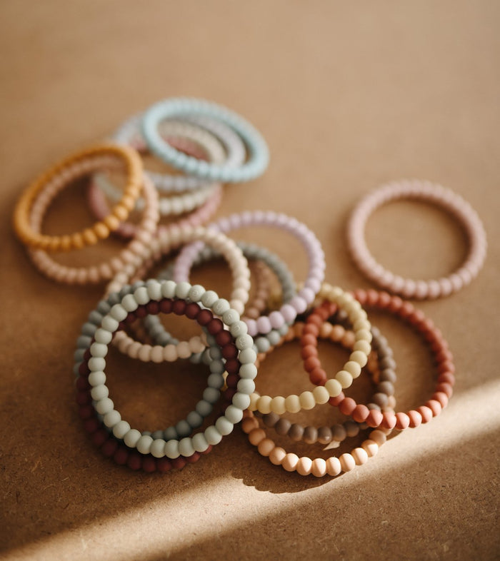 Pearl Teether Bracelet 3 pack- Green Tea/Cool Gray/Sea Salt