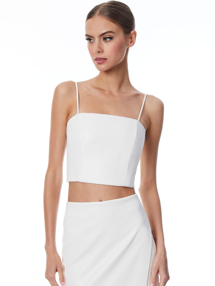 PEARLE VEGAN BUSTIER - ECRU