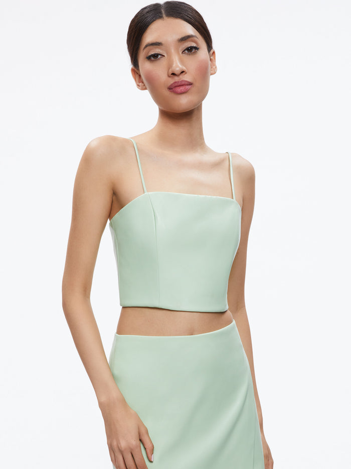 PEARLE VEGAN BUSTIER - PISTACHIO