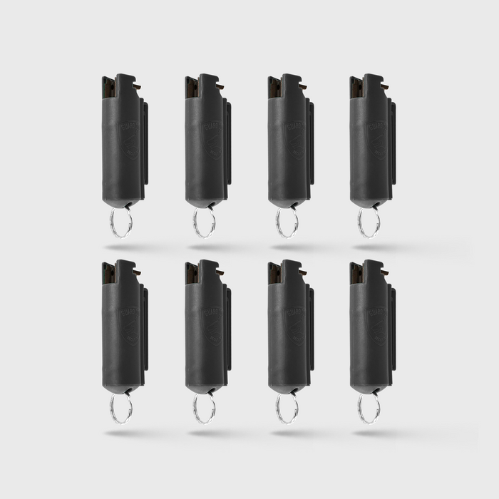 Pepper Spray Hard Case With Belt Clip – 8 Pack | Quick Action