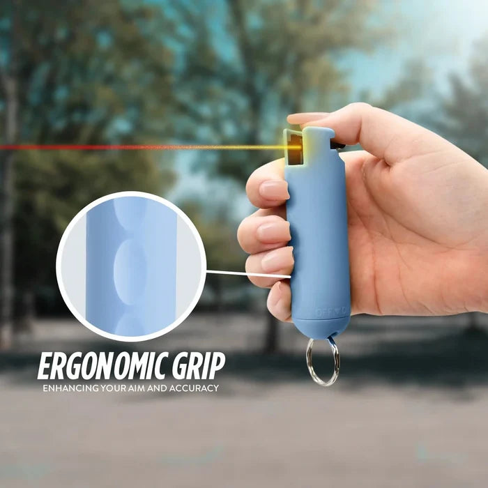 Pepper Spray with Finger Grip | Instant Snap Off w/ Keychain
