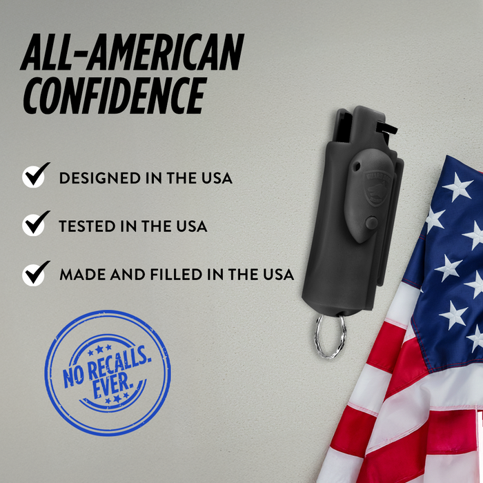 Pepper Spray With Laser Sight – Belt Clip And Keychain Ready | Accufire