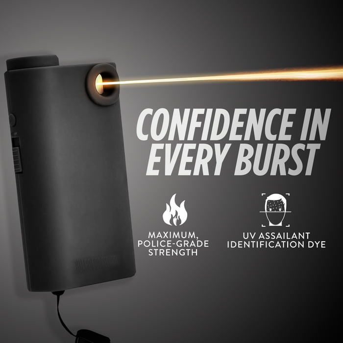 Pepper Spray With Stun Gun & Flashlight – Glow In The Dark Can | Olympian