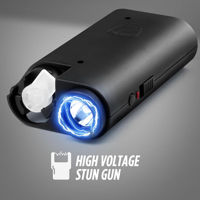 Pepper Spray With Stun Gun & Flashlight – Glow In The Dark Can | Olympian