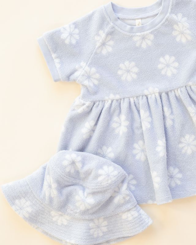Periwinkle Daisy Raglan Dress