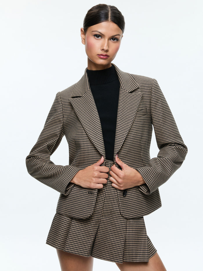 PERSOL BLAZER - CAMEL/BLACK
