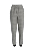 PETE PLAID PULL UP PANT - BLACK/WHITE