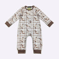 Plaid Mallard LS Boy Romper