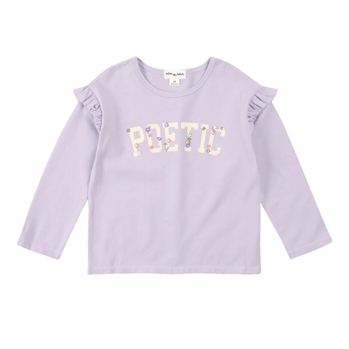 Poetic Thistle Ruffle Long Sleeve Tee