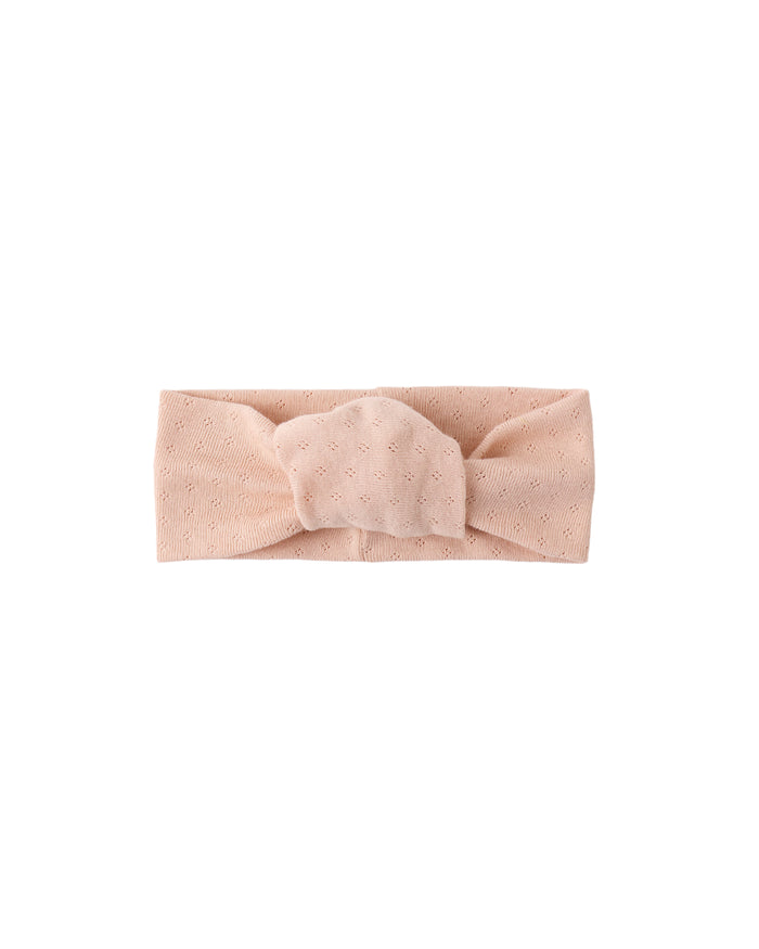 Pointelle Knotted Headband Melon