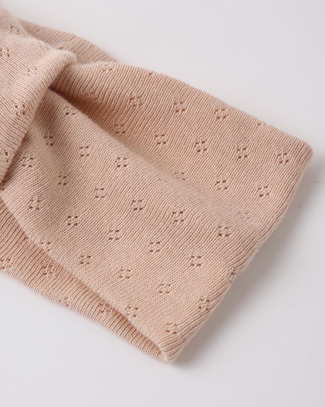 Pointelle Knotted Headband Melon