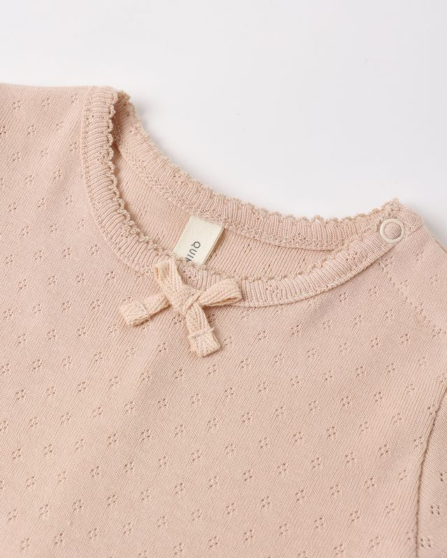 Pointelle Skirted Bodysuit Melon