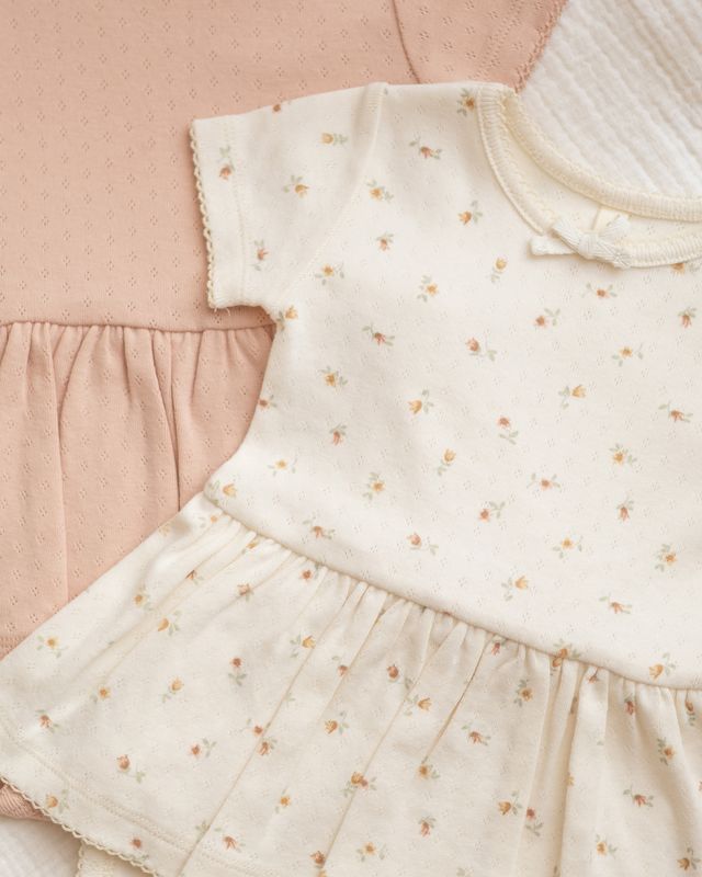 Pointelle Skirted Bodysuit Melon