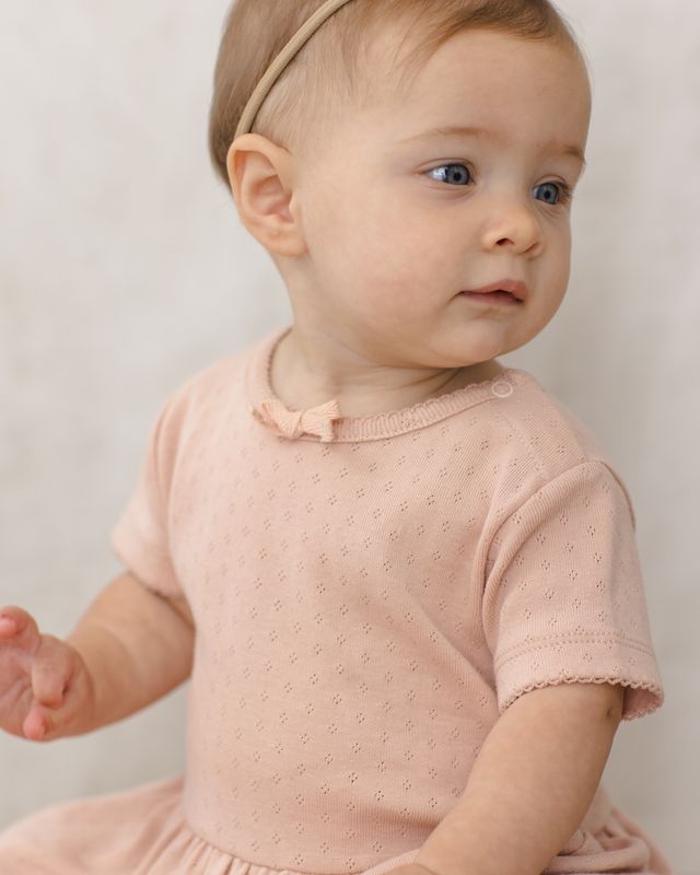 Pointelle Skirted Bodysuit Melon