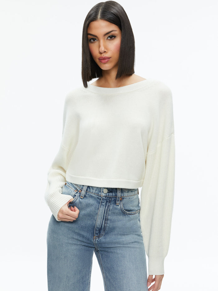 POSEY CREWNECK SWEATER - ECRU