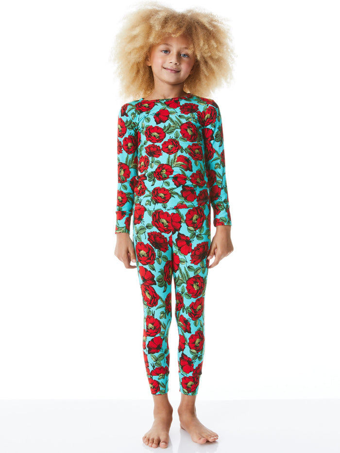 POSH PEANUT X A+O CHILDREN'S PAJAMA SET - BEACH BLISS
