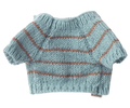 Puppy supply, Small, Knitted sweater - Dusty blue