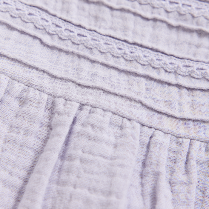 Purple Heather Muslin Dress