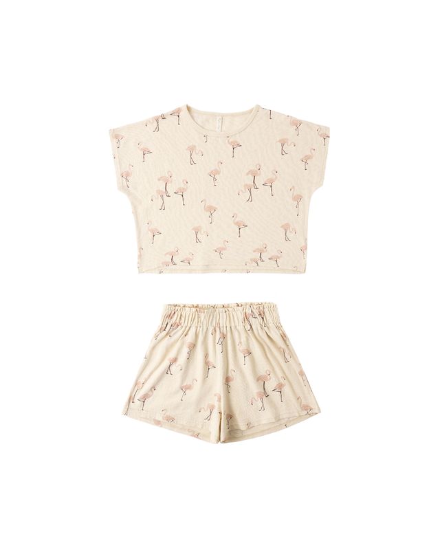 Raegan Set in Flamingo