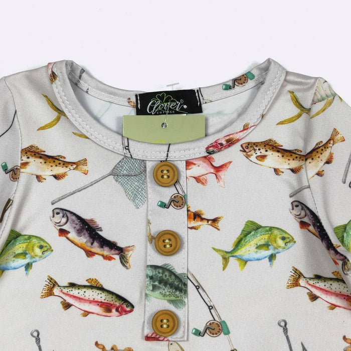 Rainbow Trout Baby Knotted Gown