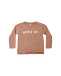Raw Edge Long Sleeve Tee- Apres Ski