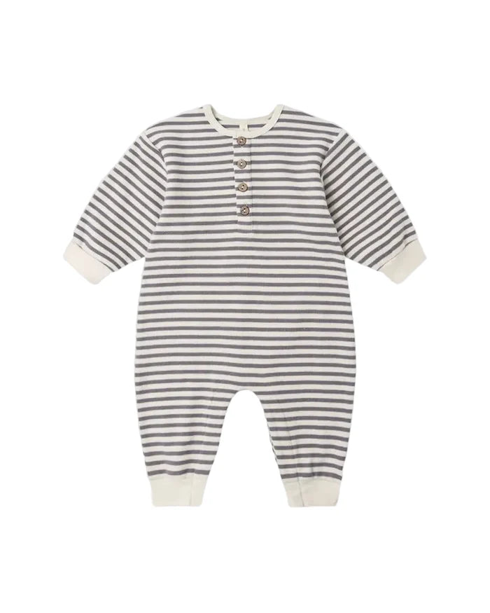 Relaxed Jumpsuit- Slate Stripe