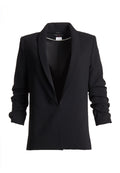 RENEE SIDE SLIT BLAZER - BLACK