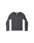 Ribbed Long Sleeve- Midnight