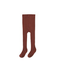 Ribbed Tights- Brick