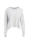 RICKIE REVERSIBLE CREW NK - SOFT WHITE/LT HTR GREY COMBO