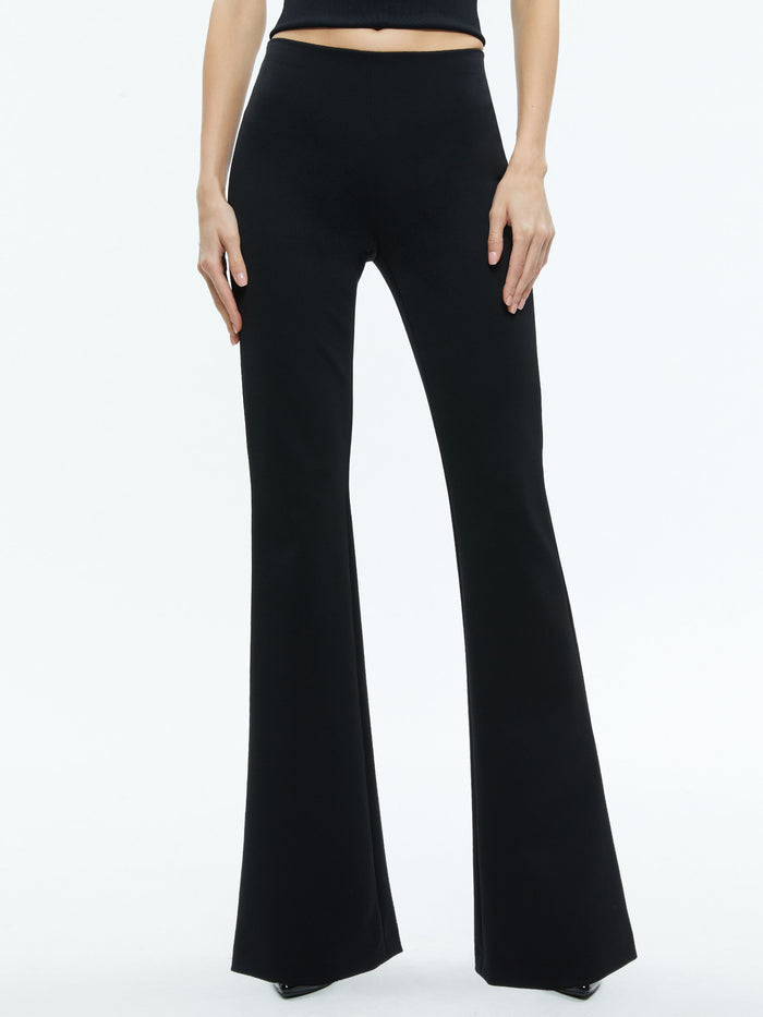 RMP BACK ZIP BOOTCUT PANT - BLACK