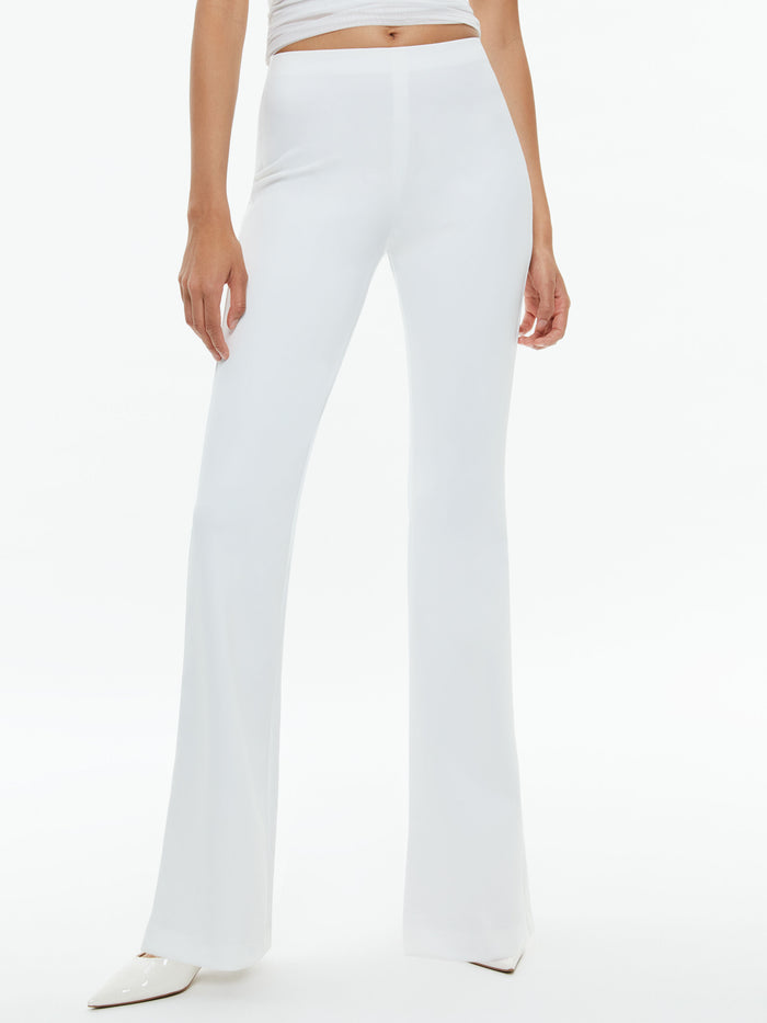 RMP BACK ZIP BOOTCUT PANT - OFF WHITE