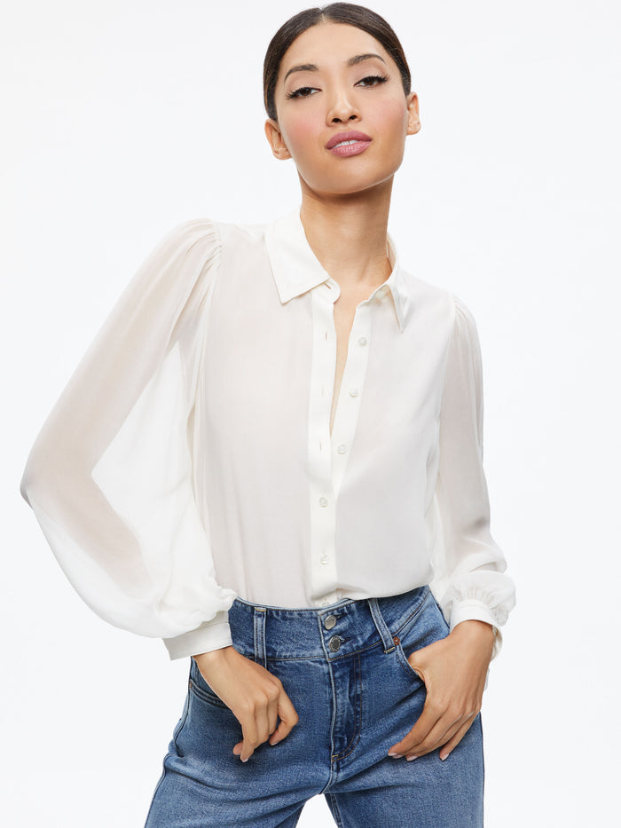 ROANNE BUTTON DOWN - ECRU